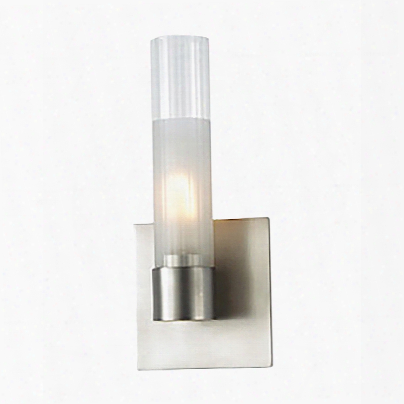 Elk Lighting Regato Uno 1-light Sconce In Satin Nickel With Clear And Frosted Glass