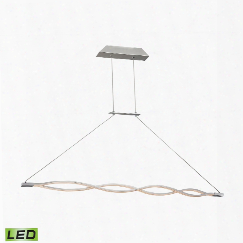 Elk Lighting Twist 36 Watt Led Pendant In Aluminum