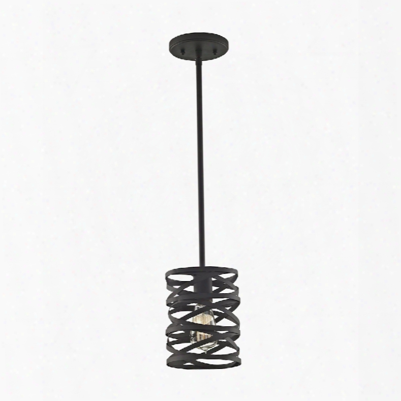 Elk Lighting Vorticy 1-light Pendant In Oil Rubbed Bronze