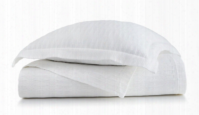 Peacock Alley Finley King Coverlet In White