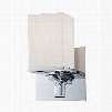 ELK Lighting Ramp 1-Light Vanity In Chrome And White Opal Glass