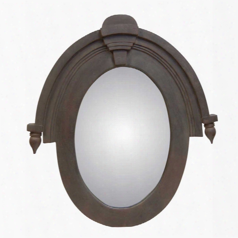 Hickory Manor House 19th Century Window Mirror In Grey Ashe