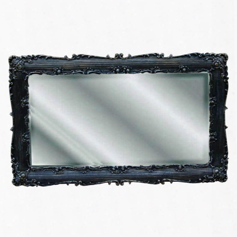 Hickory Manor House Decorative Rectangle Mirror In Black Gold Silver