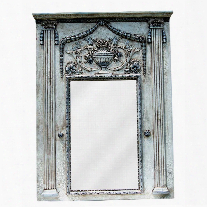 Hickory Manor House Fontaine Trumeau Mirror In French Blue