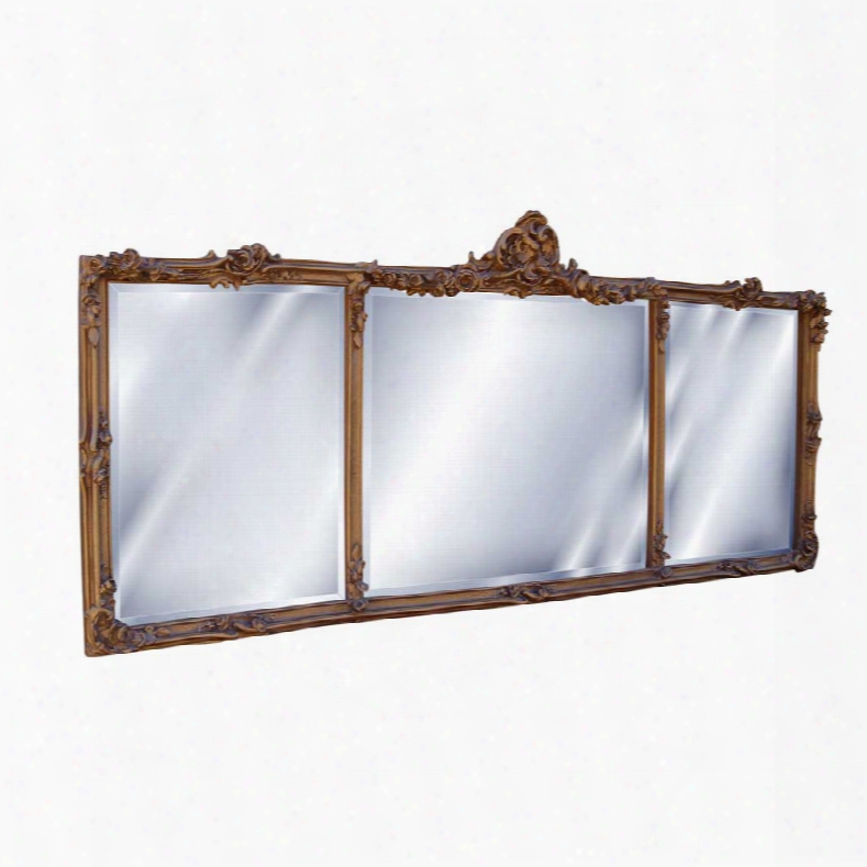 Hickory Ma Nor House Georgian Mantel Mirror In Antique Gold