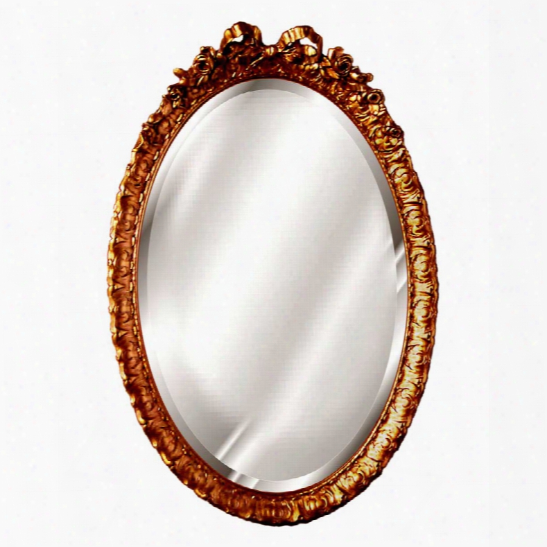 Hickory Manor House Oval Bow Mirror In Baroque