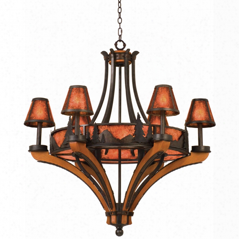 Kalco Aspen 6-light Chandelier (treescape)