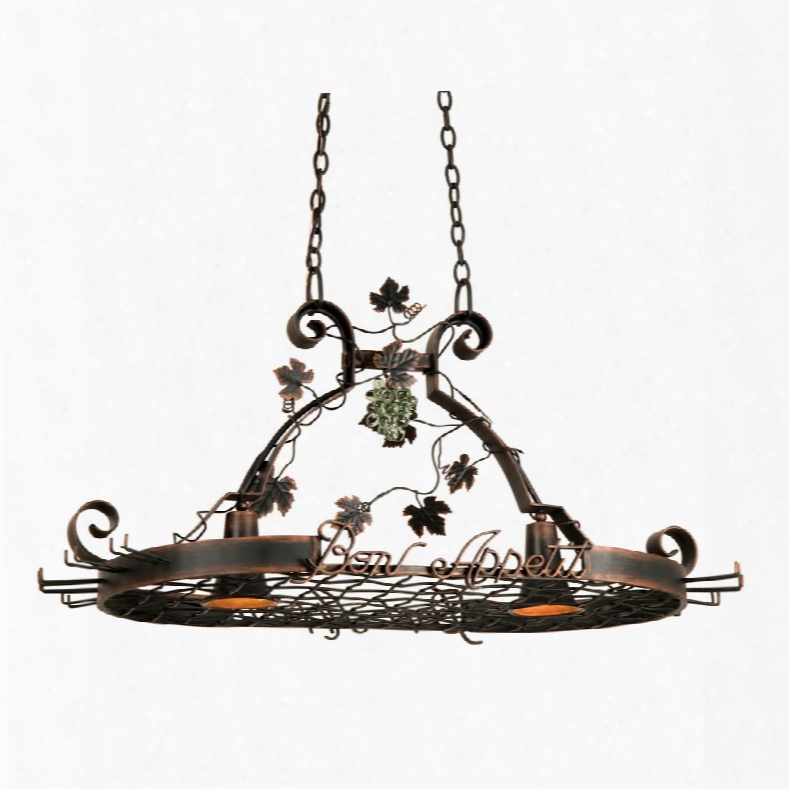 Kalco Bon Appetit 2-light Pot Rack