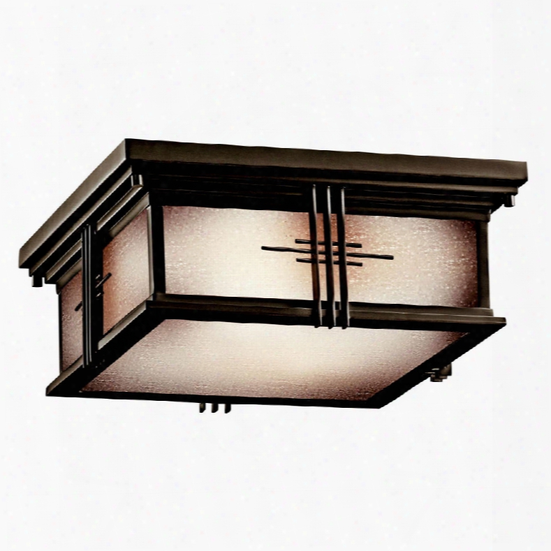 Kichler Lighting Portman Square Outdoor 2-light Flush Mount