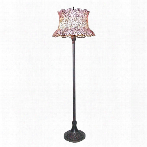 Meyda Tiffany Blooming Rose Floor Lamp