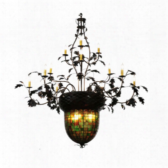 Meyda Tiffany Greenbriar Oak 12-arm Chandelier