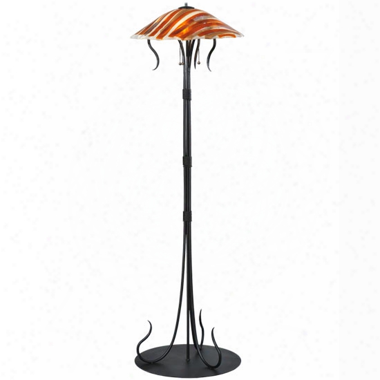 Meyda Tiffany Marina Fused Glass Floor Lamp