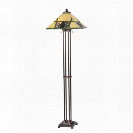 Meyda Tiffany Pinecone Ridge Floor Lamp