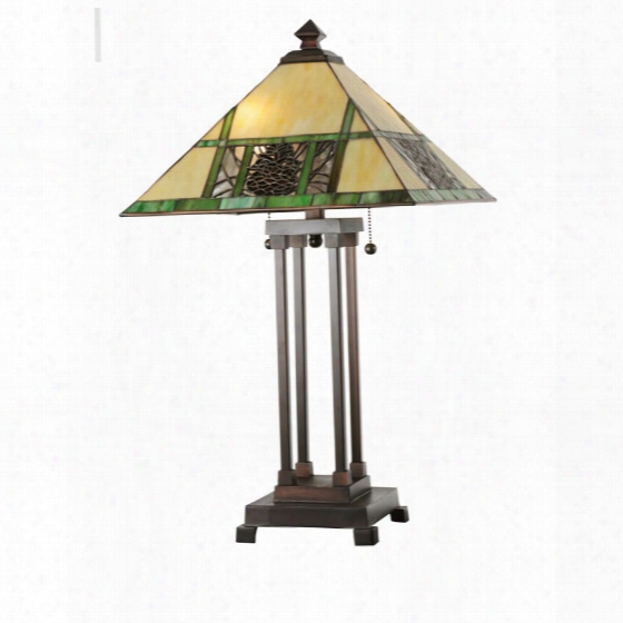 Meyda Tiffany Pinecone Ridge Atble Lamp