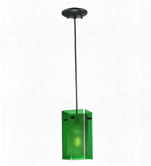 Meyda Tiffany Quadrato Green Muni Pendant