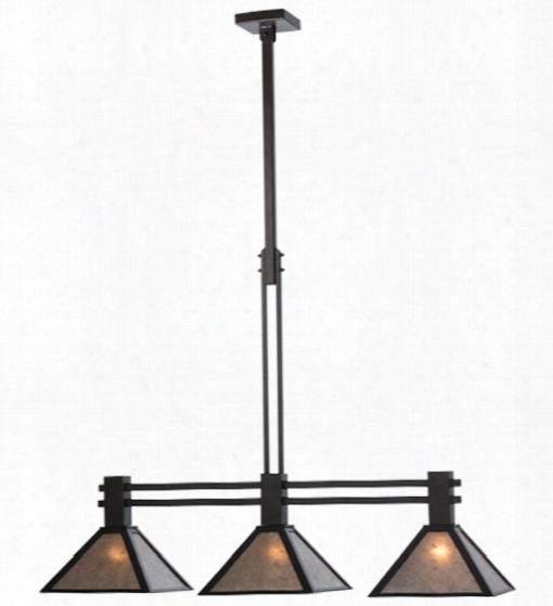 Meyda Tiffany Soffe Mission 3-light Island Pendant