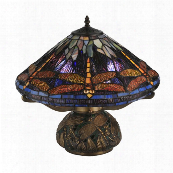 Meyda Tiffany Tiffany Dragonfly Cone Table Lamp