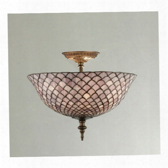 Meyda Tiffany Tiffany Fishscale Flush Mount