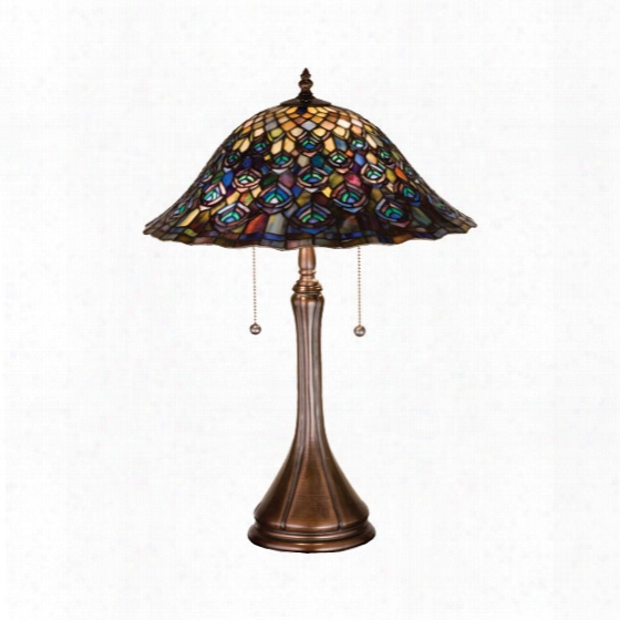 Meyda Tiffany Tiffany Peacock Feather Table Lamp