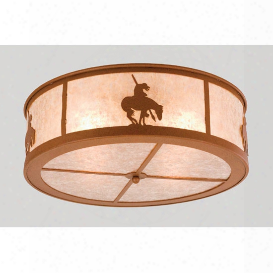 Meyda Tiffayn Trails End Flush Mount