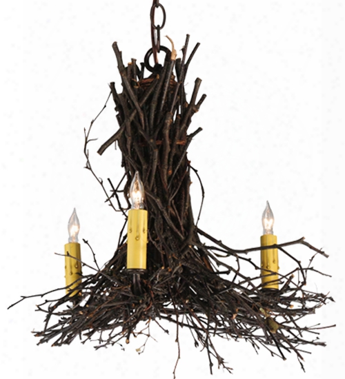 Meyda Tiffany Twigs 3 Arm Chandelier