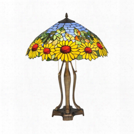 Meyda Tiffany Wild Sunflower Table Lamp