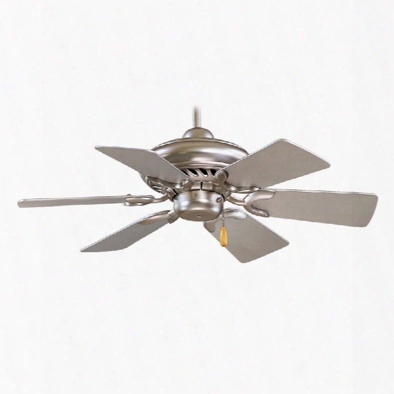 Minka Aire 32 In. Supra Ceiling Fan In Brushed Steel W/ Silver Blades