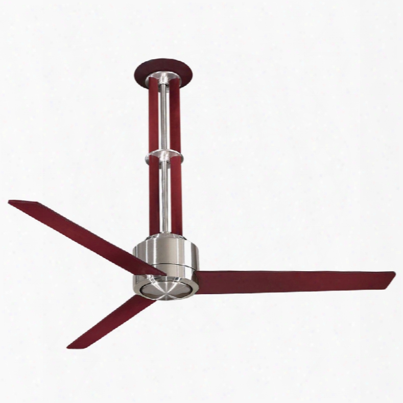 Minka Aire Flyte Ceiling Fan In Brushed Nickel And Mahogany