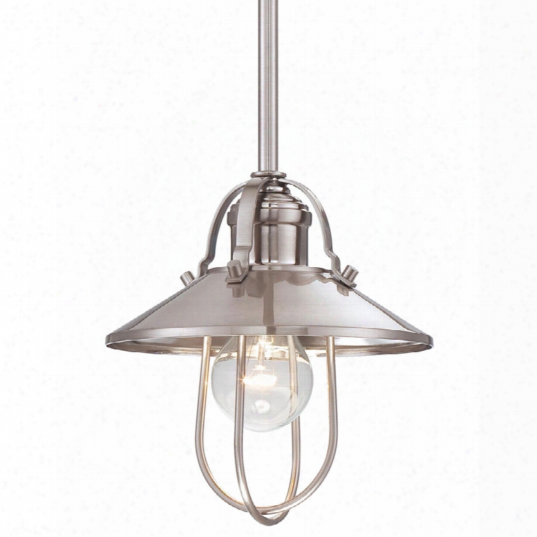 Minka Lavery 1-light Pendant In Brushed Nickel