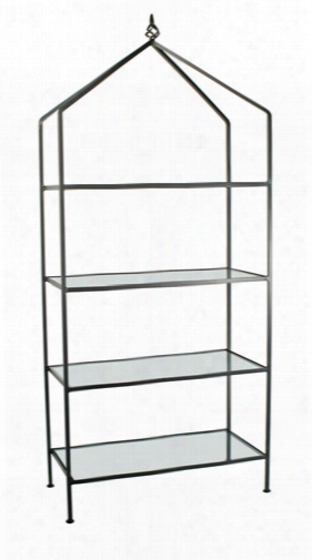 Stone County Ironworks Basketweave 4-tier Standing Shef