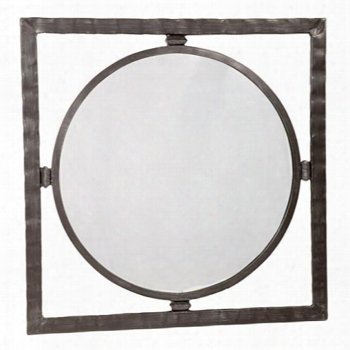 Stone County Ironworks Forest Hill Small Round Wall Mirror