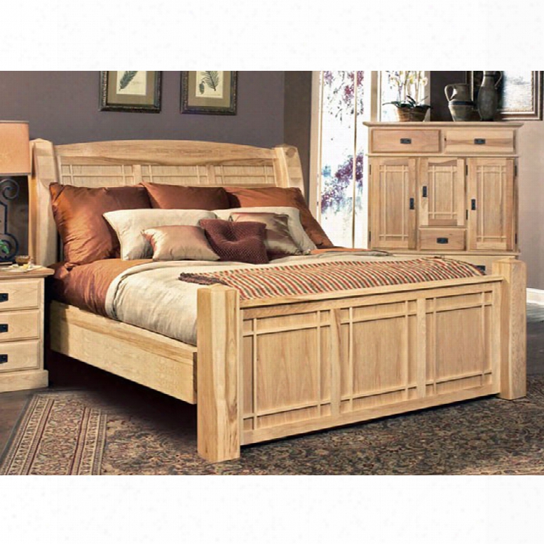 Aamerica Amish Highlands Queen Arch Panel Bed