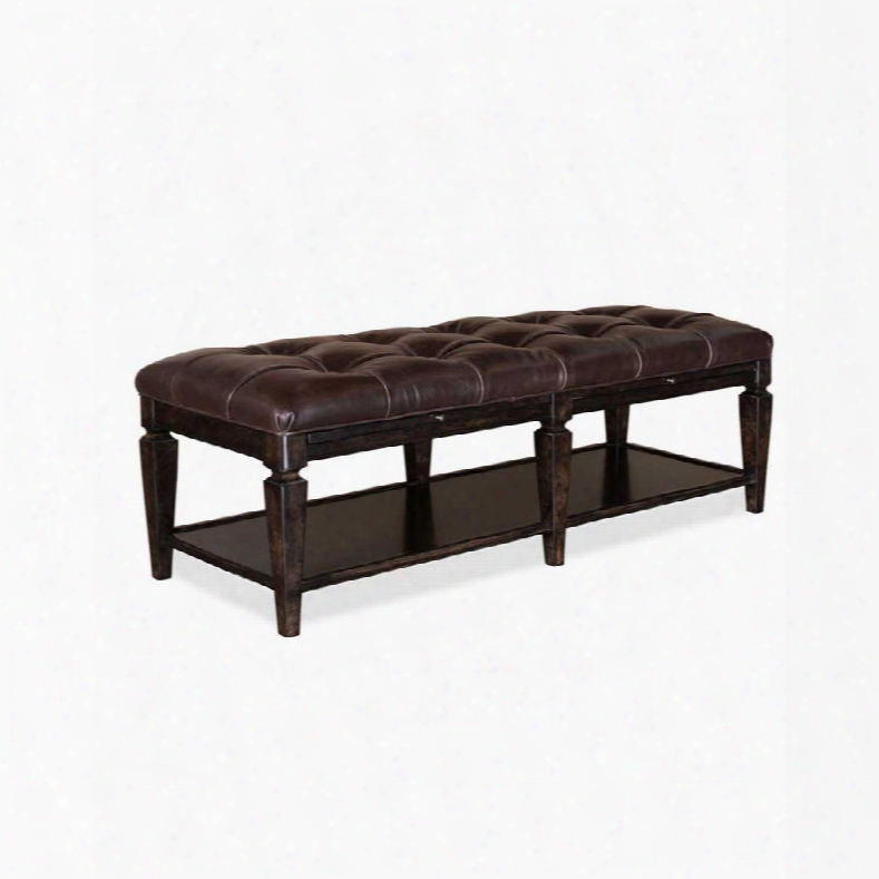 Art Classic Tufted Leather Bench