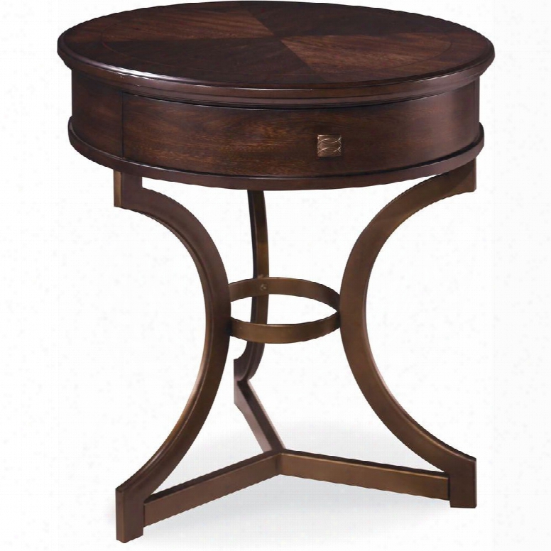 Art Intrigue Round End Table