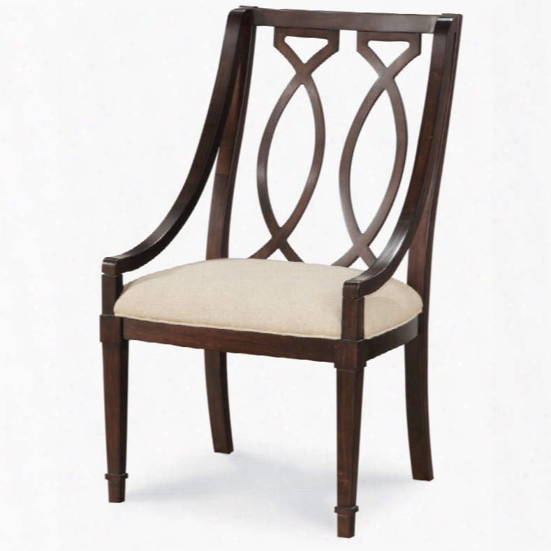 Art Intrigue Wood Back Arm Chair - Set Of 2