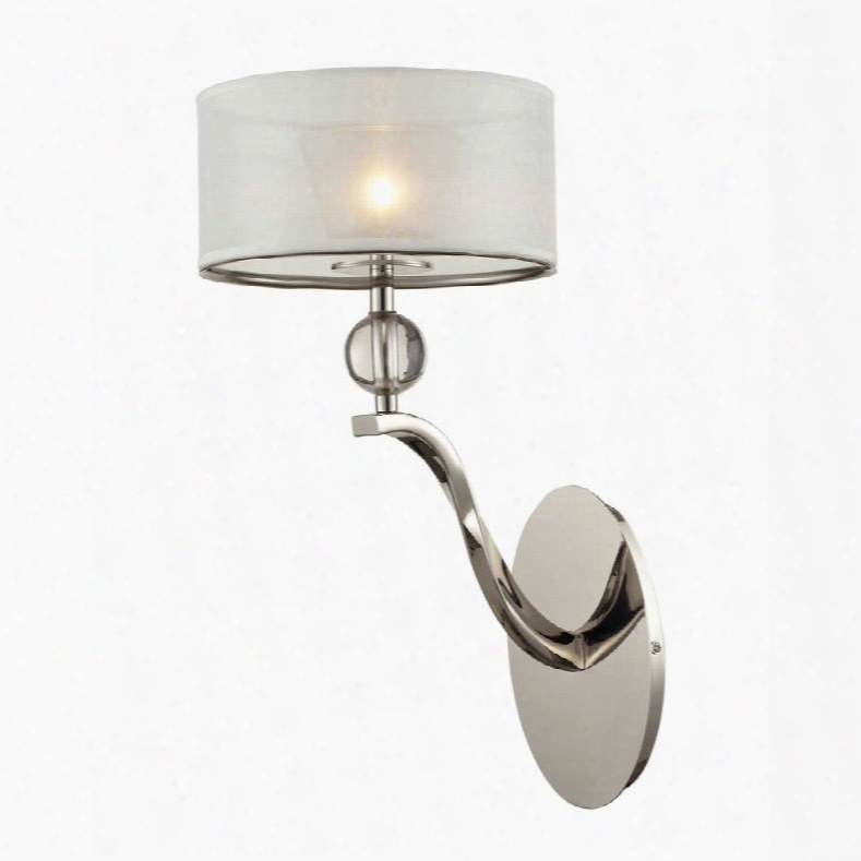 Elk Corisande 1-light Sconce In Polished Nickel