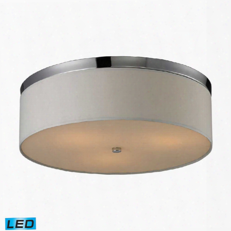 Elk Flushmounts 3-light Flushmount In Polished Chrome