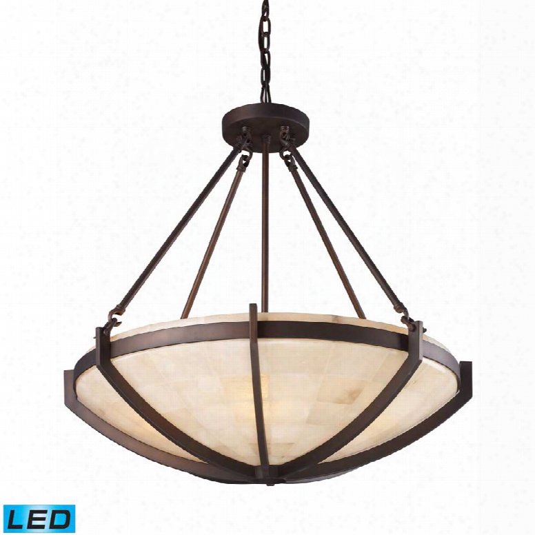 Elk Spanish Mosaic 6-light Pendant In Aged Bronze