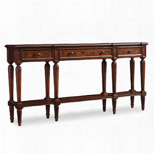 Hooker Grandover Three Drawer Console Table