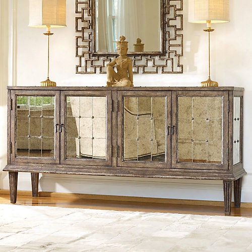 Hooker Melange Devera Mirrored Console