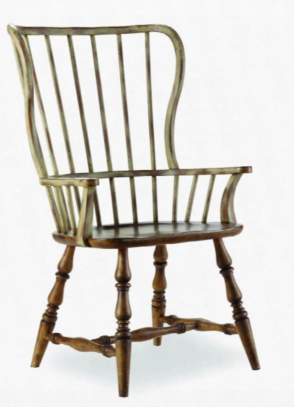 Hooker Sanctuary Drift Spindle Back Arm Chair - Set Of 2