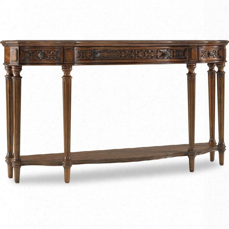 Hooker Three Drawer Thin Console