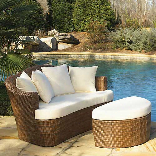 Panama Jack Key Biscayne Loveseat And Ottoman