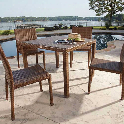 Panama Jack St Barths 5 Piece Side Chair Dining Set