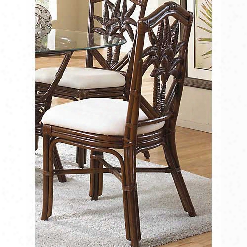 Pelican Reef Havana Palm Rattan And Wicker Side Chair - Set Of 2