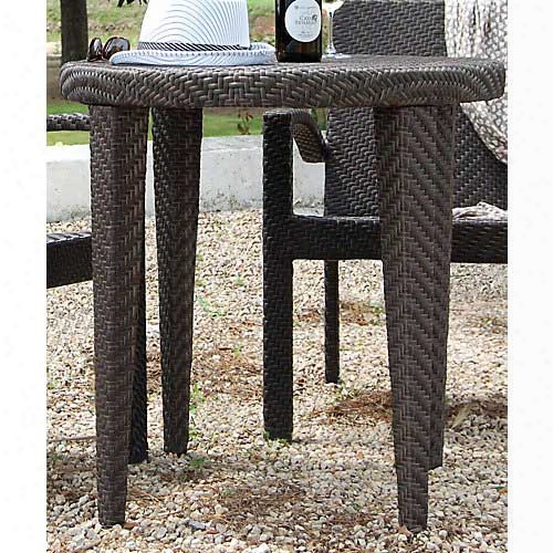 Pelican Reef Soho Patio Woven Dining 30' Round Table