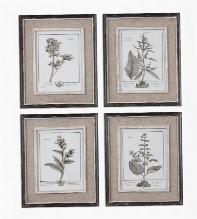 Uttermost Casual Grey Study I-ii-iii-iv-set Of 4-artwork