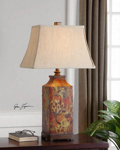 Uttermots Colorful Flowers Table Lamp