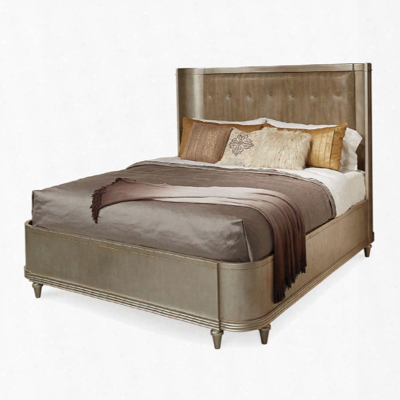 Art Furniture Morrissey Lloyd Queen Upholstered Shelter Bed In Bezel