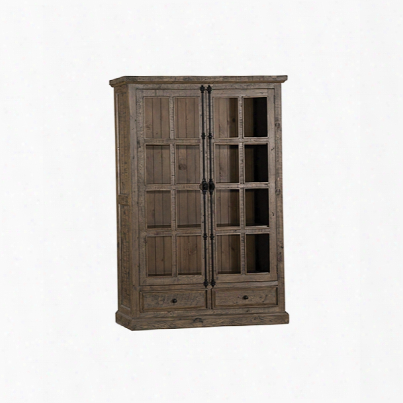 Hillsdale Furniture Tuscan Retreat Double Door Cabinet In Aged Gray